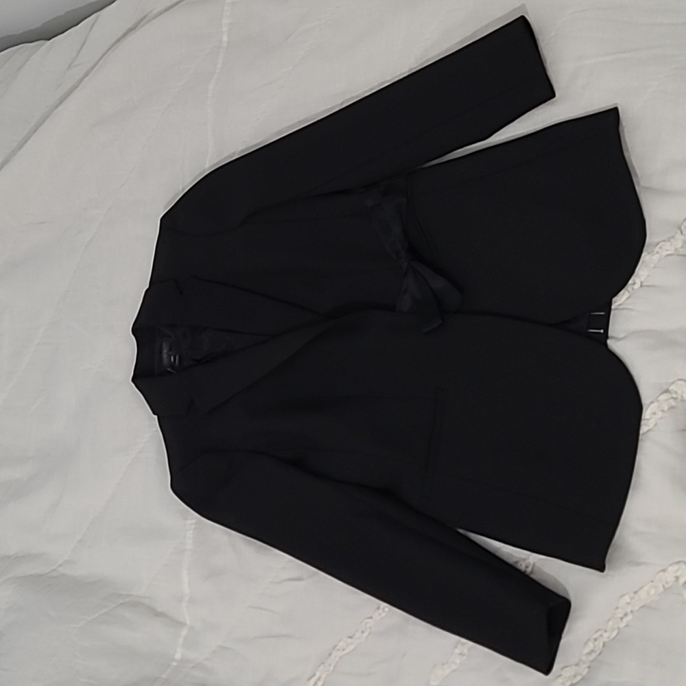 Women's J.Crew Black Bow Blazer Size 00 Petite NWT